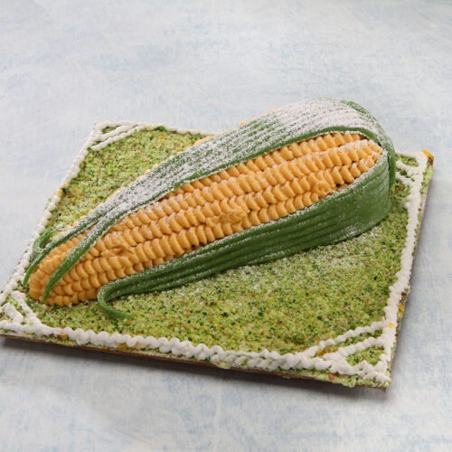 Maize Shape Plum Cake